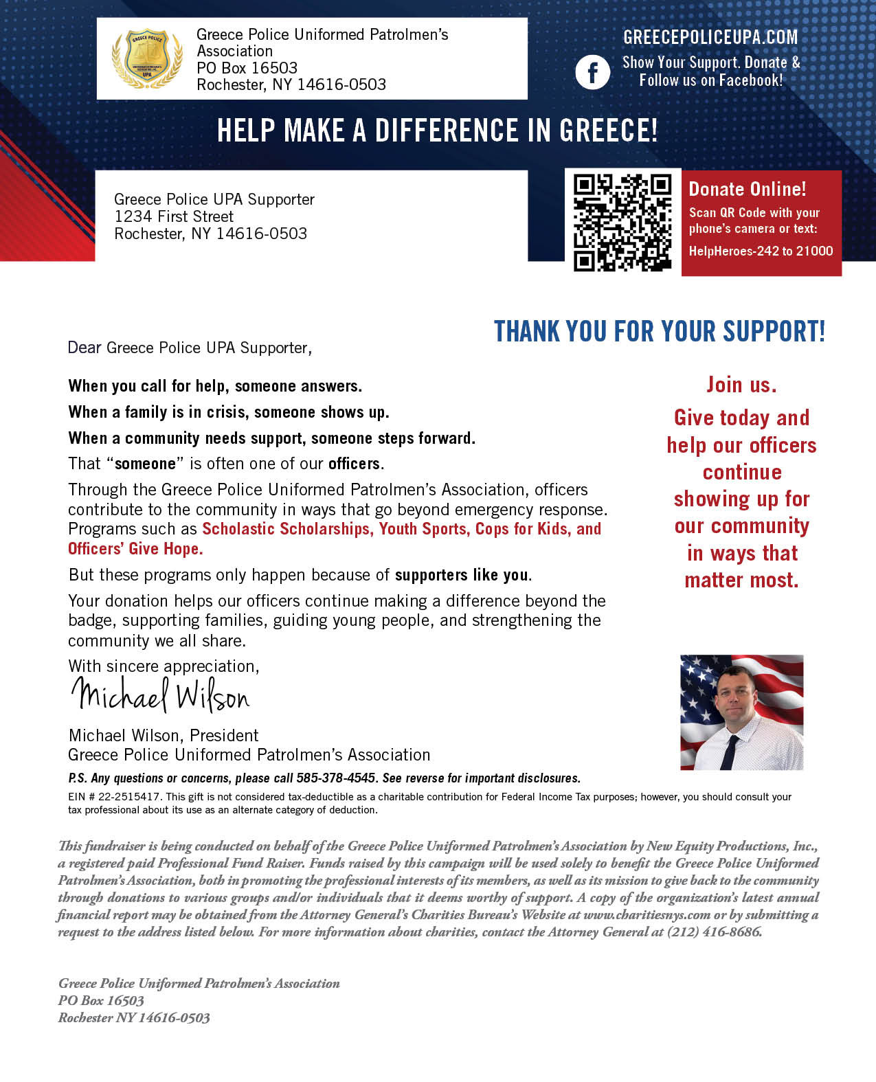 Donation Letter
